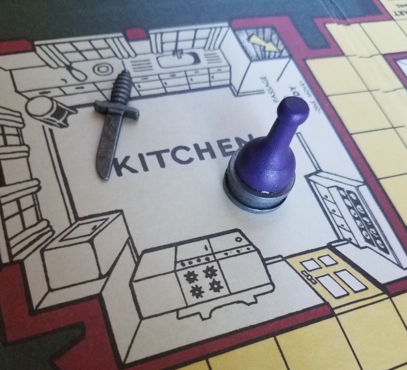 Clue's classic board game pieces