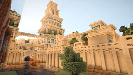 Amazing Babylonian City in Minecraft