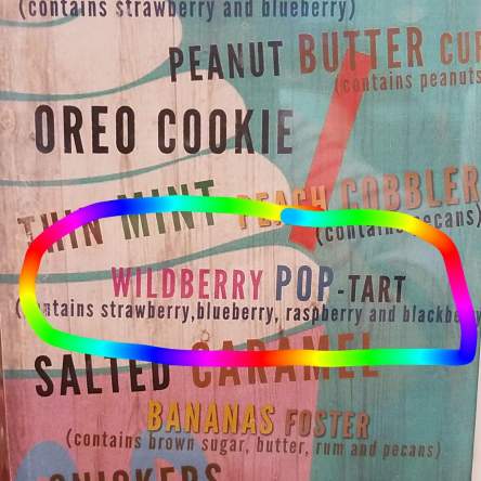 Wild Berry Pop-Tarts Milkshake menu item