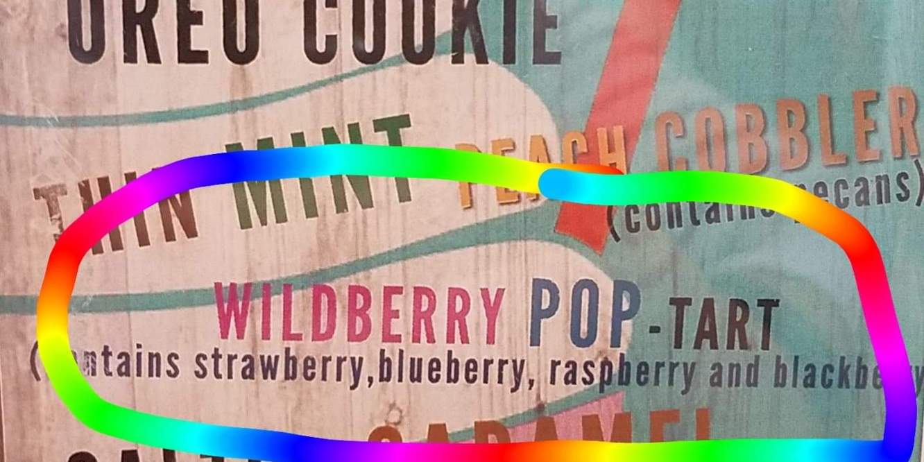 Wild Berry Pop-Tarts Milkshake menu item