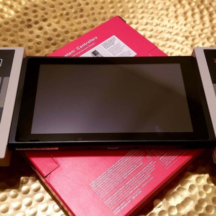 Nintendo Switch Attached to NES Controllers