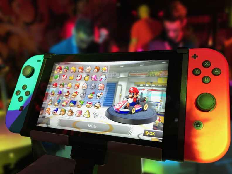Nintendo Switch With Mario Kart