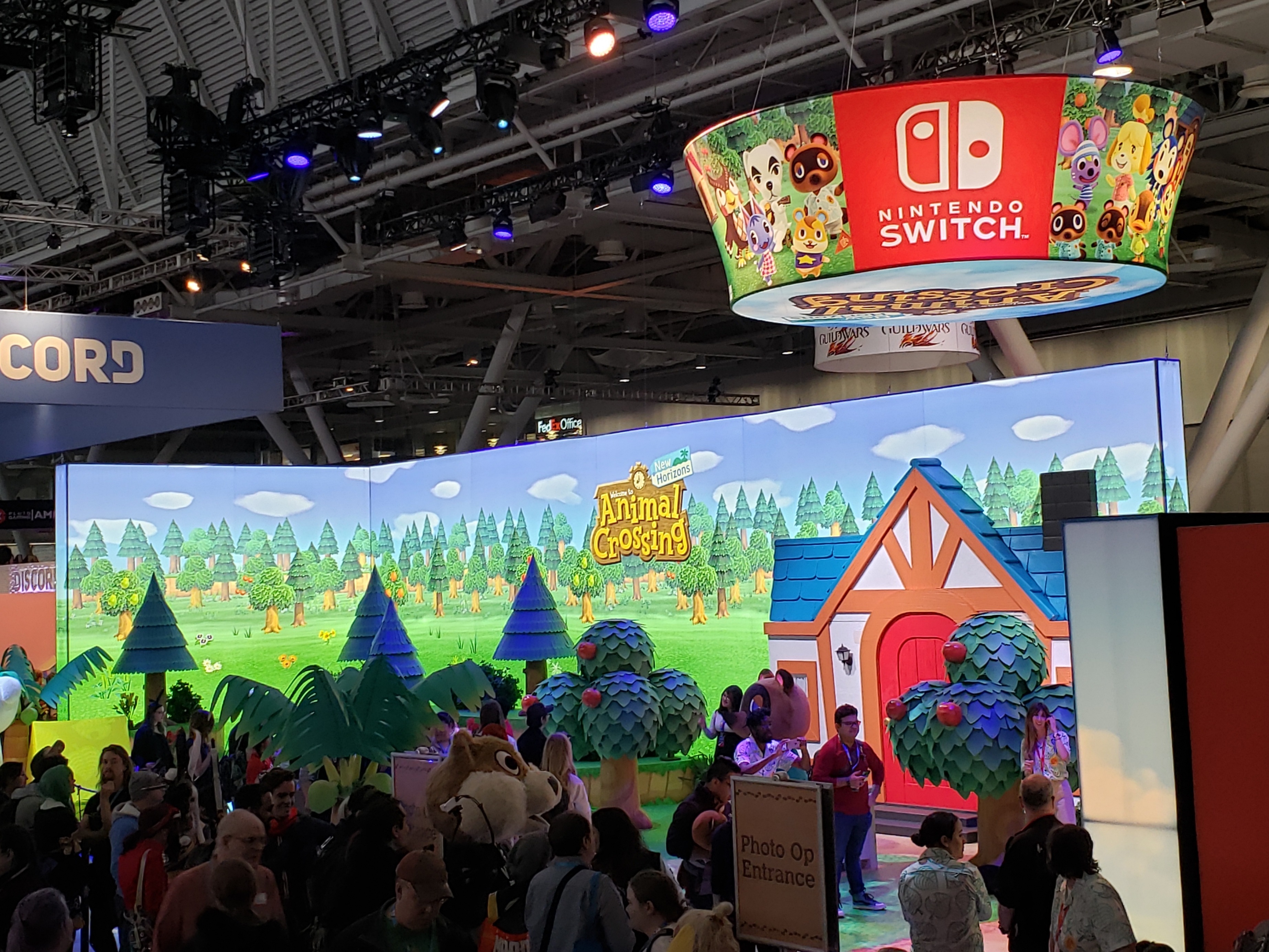 Top Down View of Animal Crossing Booth