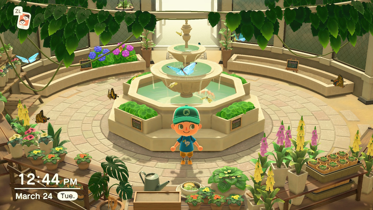 The Butterfly Exhibit in Animal Crossing New Horizon